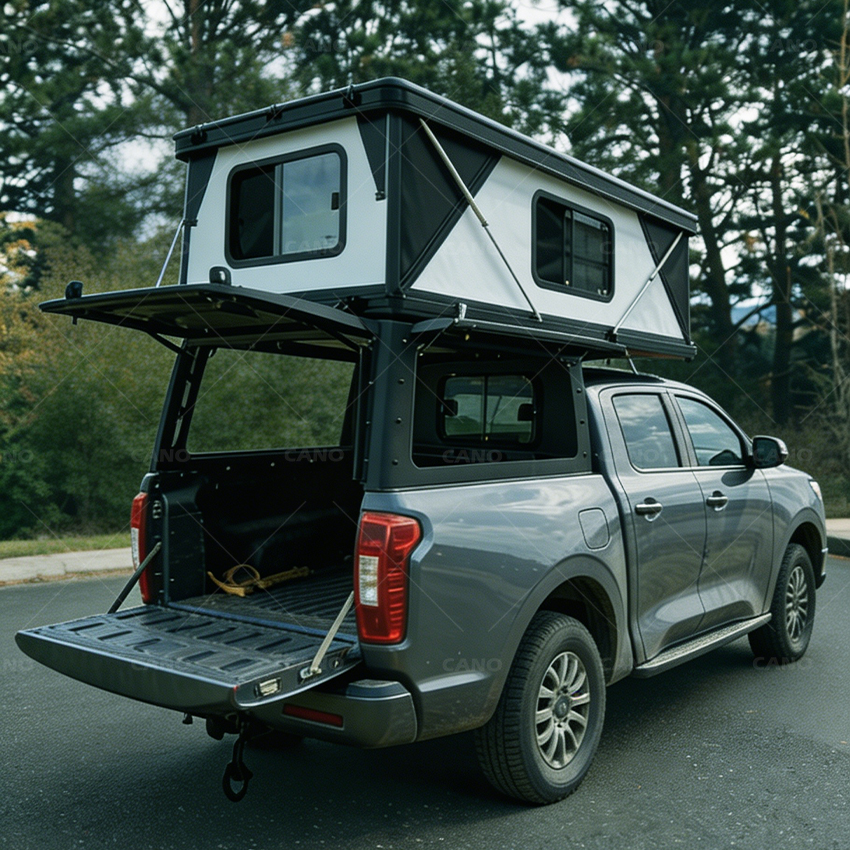 Pop-Up Hard-side Pickup Truck Camper is compatible with Chevrolet Silverado 1500、Colorado